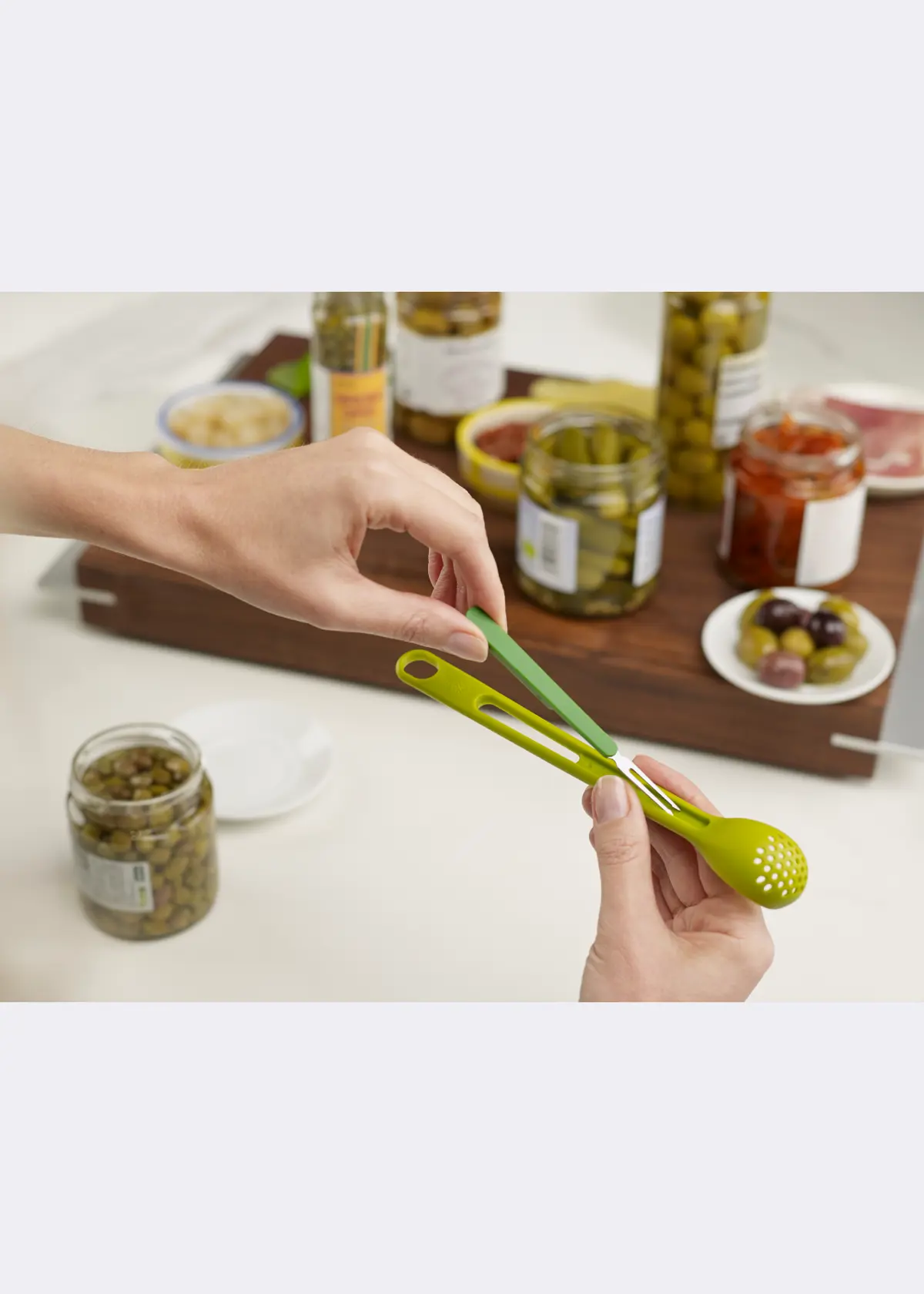 A photo of Scoop & Pick Tool Green