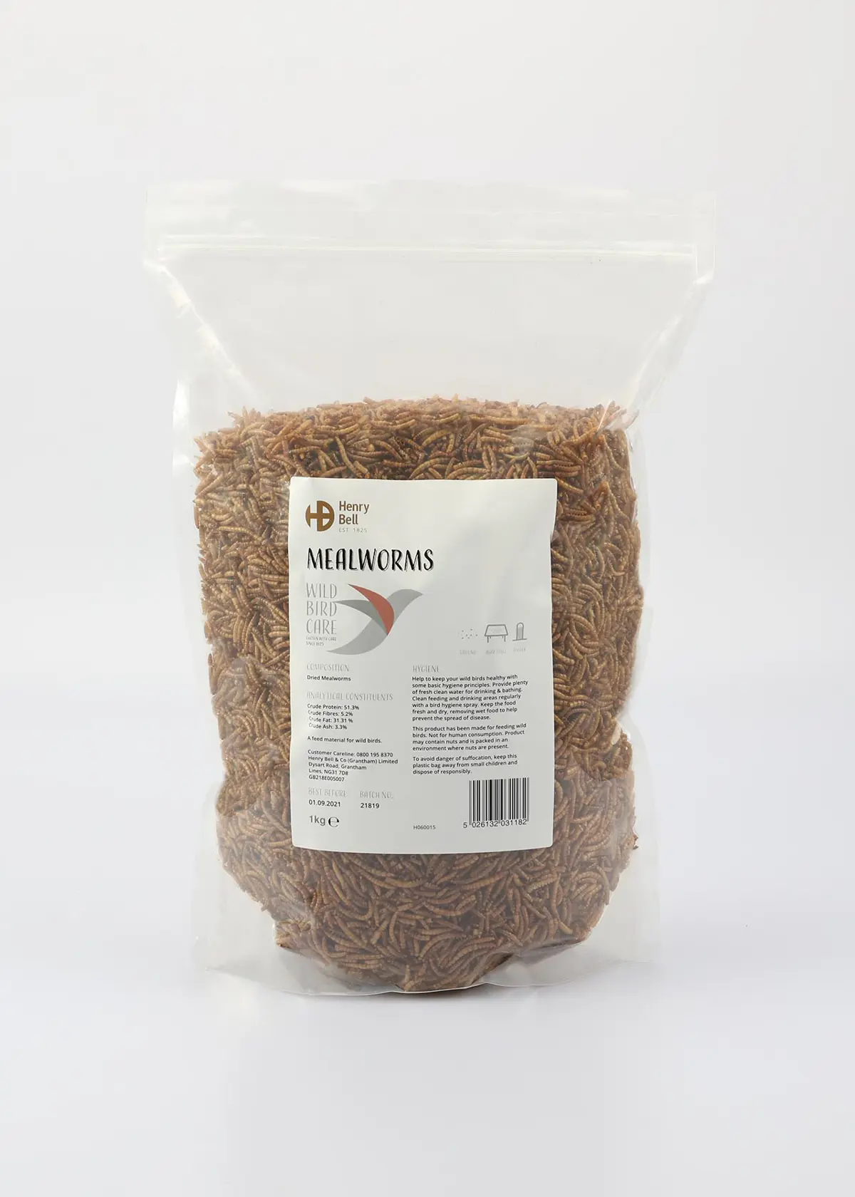 A photo of Henry Bell Mealworms 1kg