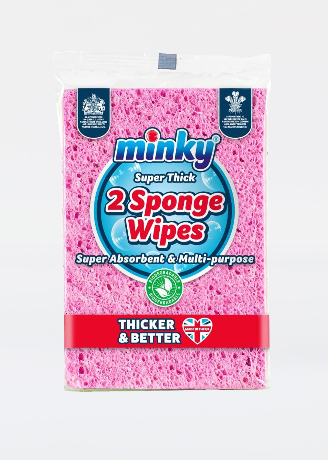 Minky Sponge Wipes Pack Of 2