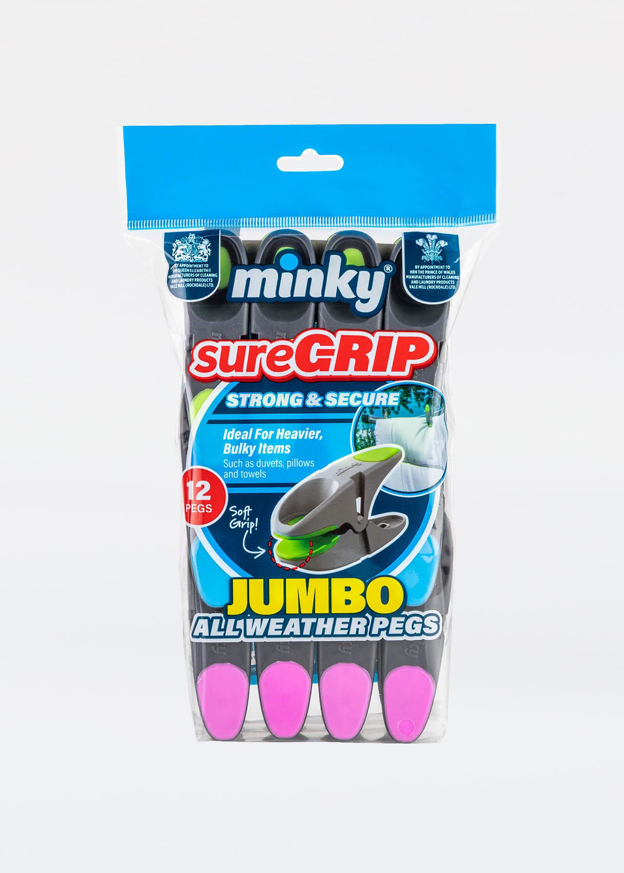 Minky Sure Grip Jumbo Pegs