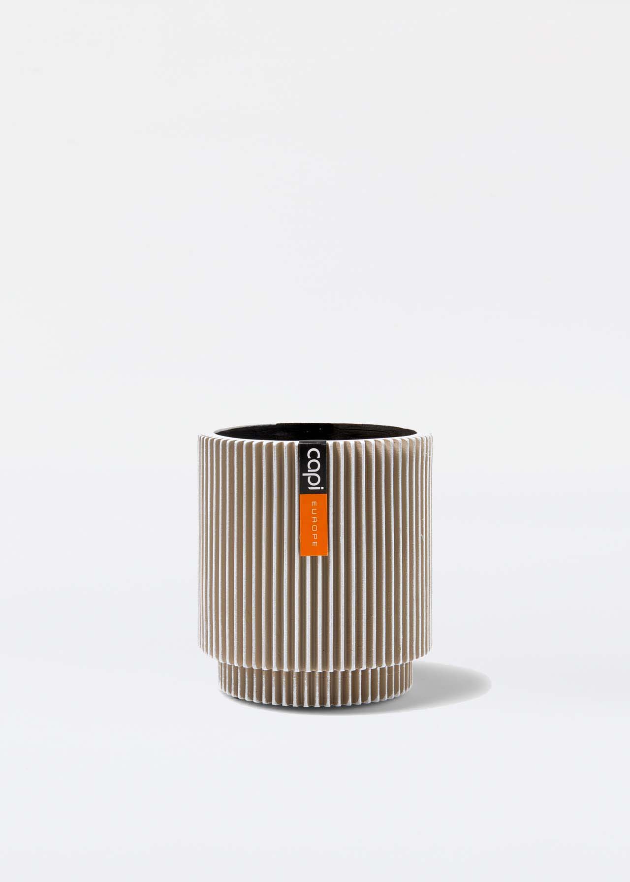 Vase Cylinder Groove Pot 11x12cm Ivory Dobbies Garden Centres