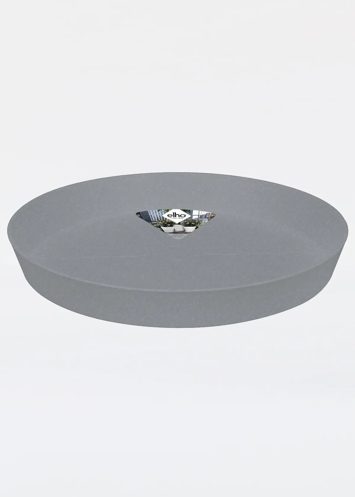 A photo of Elho Loft Urban Round Saucer 14cm Living Concrete