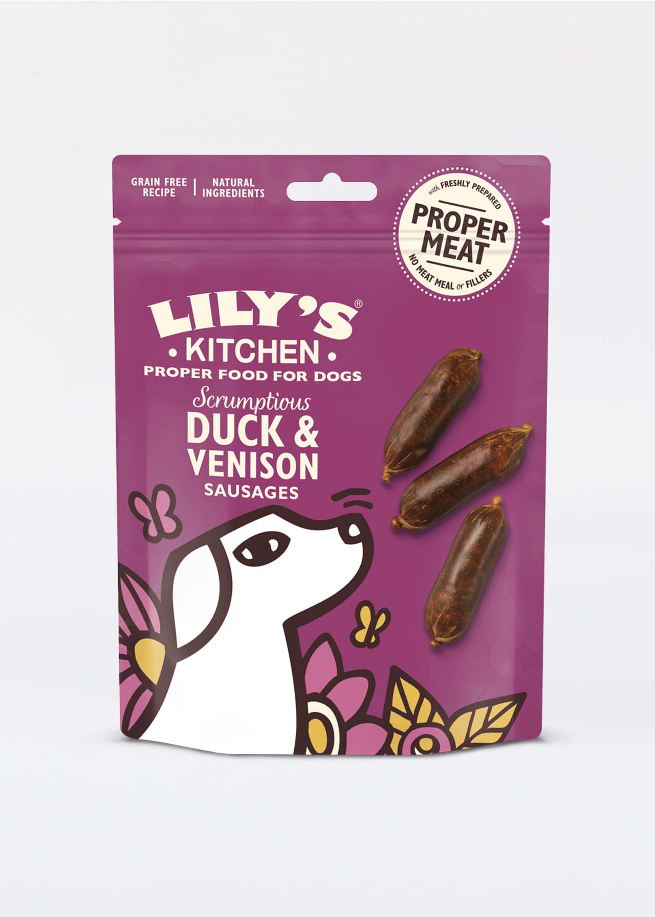Lily's Kitchen Duck & Venison Mini Sausages 70g