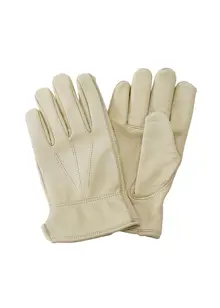 Ladies Leather Water Resistant Gardening Gloves Medium