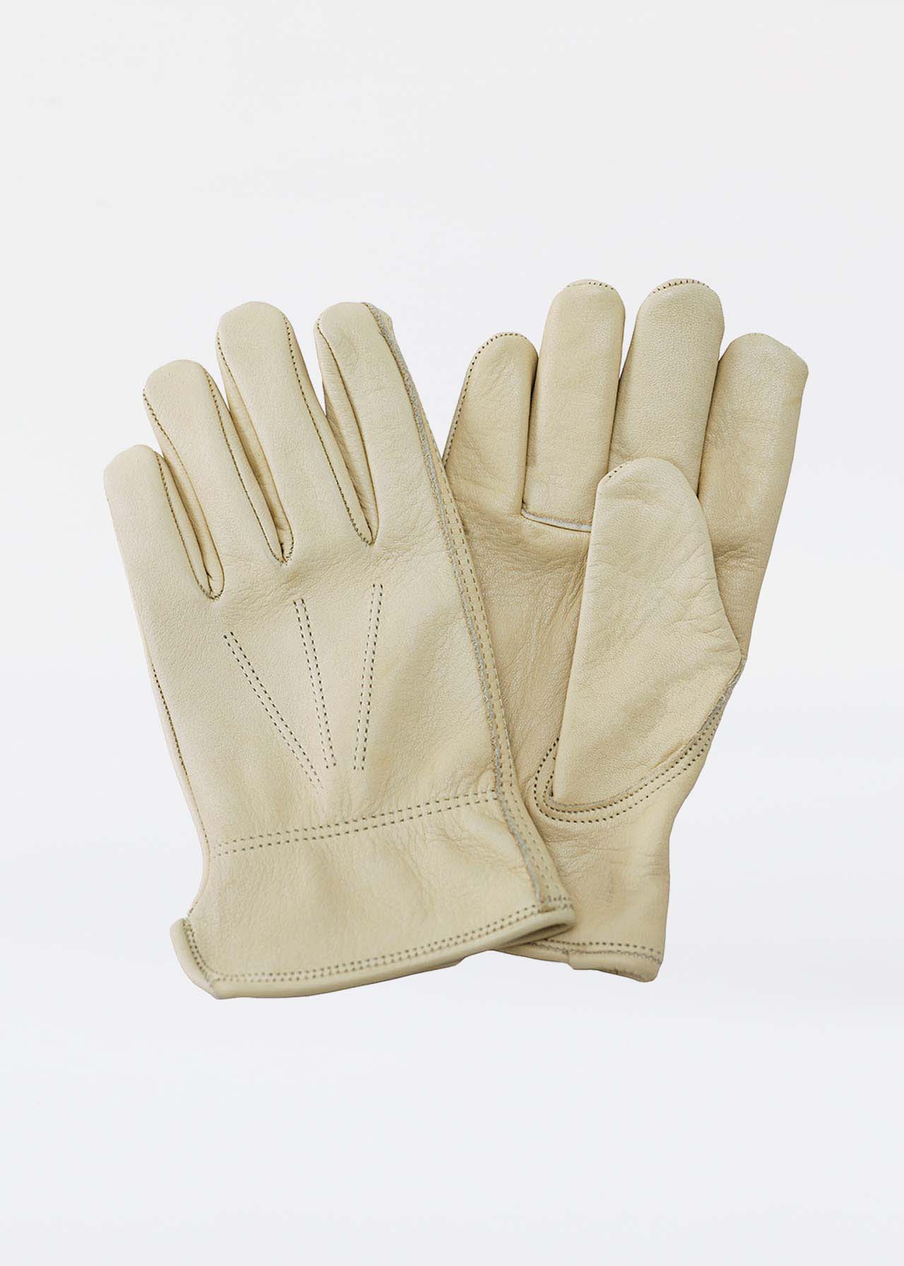 Men's Luxury Leather Water Resistant Gardening Gloves Medium
