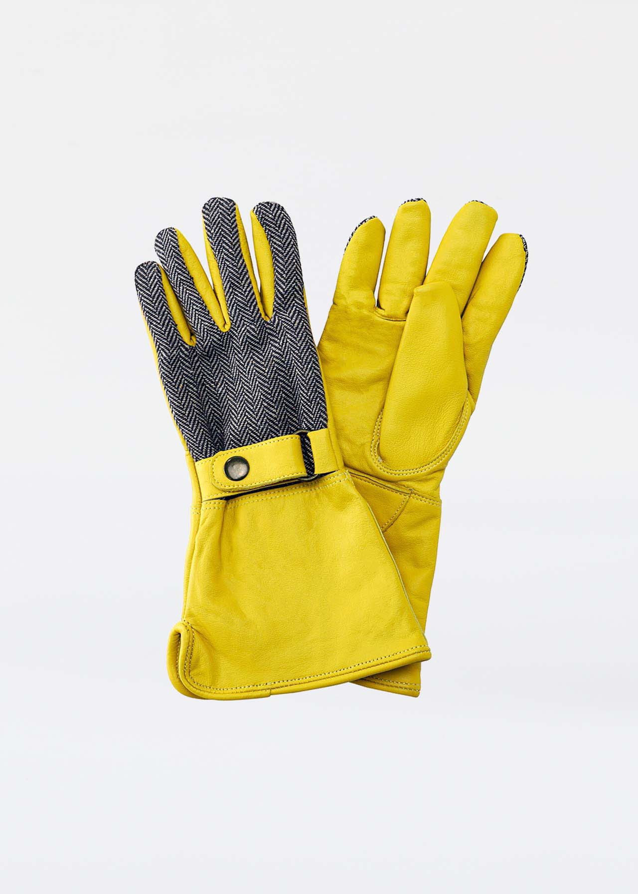 Ladies Luxury Leather Gauntlet Gardening Gloves Medium
