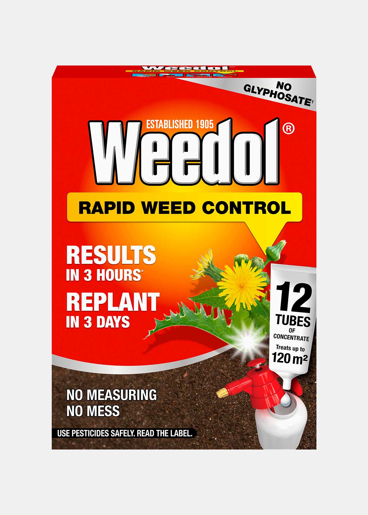 Pack of 12 Weedol Rapid Weed Control Concentrate