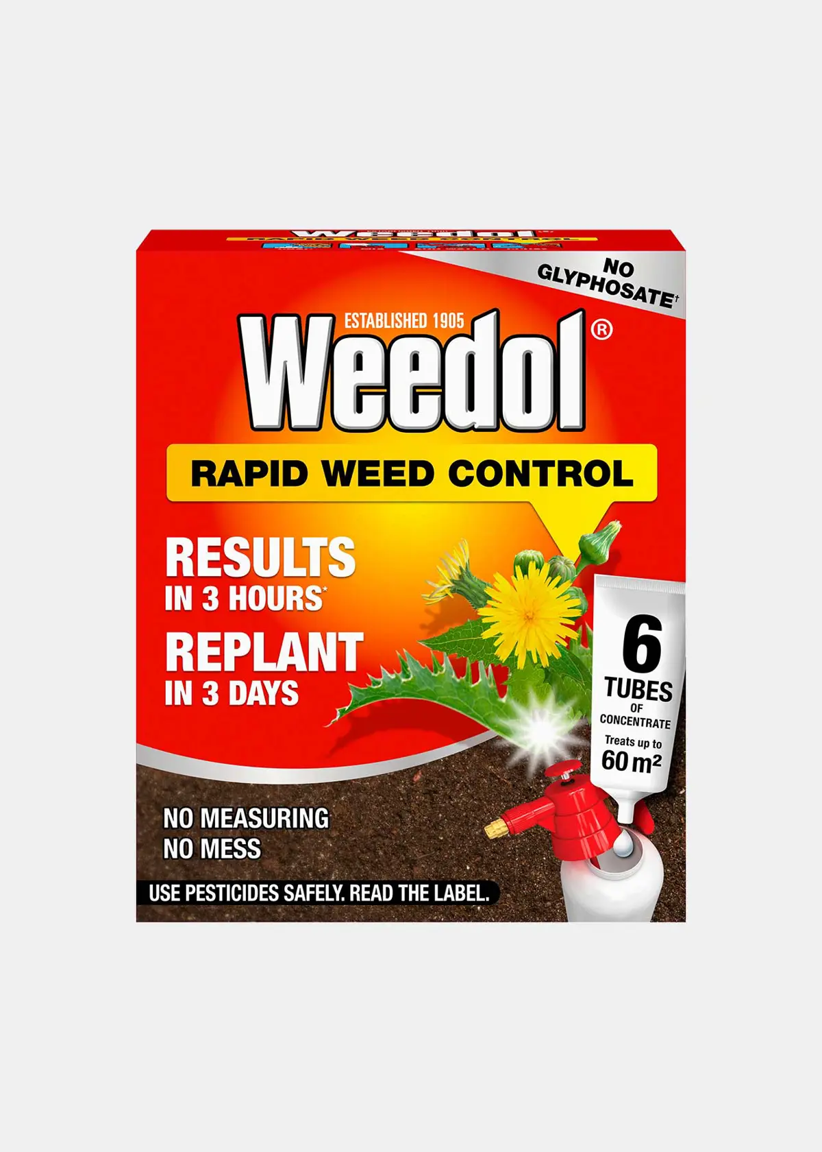 A photo of Pack of 6 Weedol Rapid Weed Control Concentrate