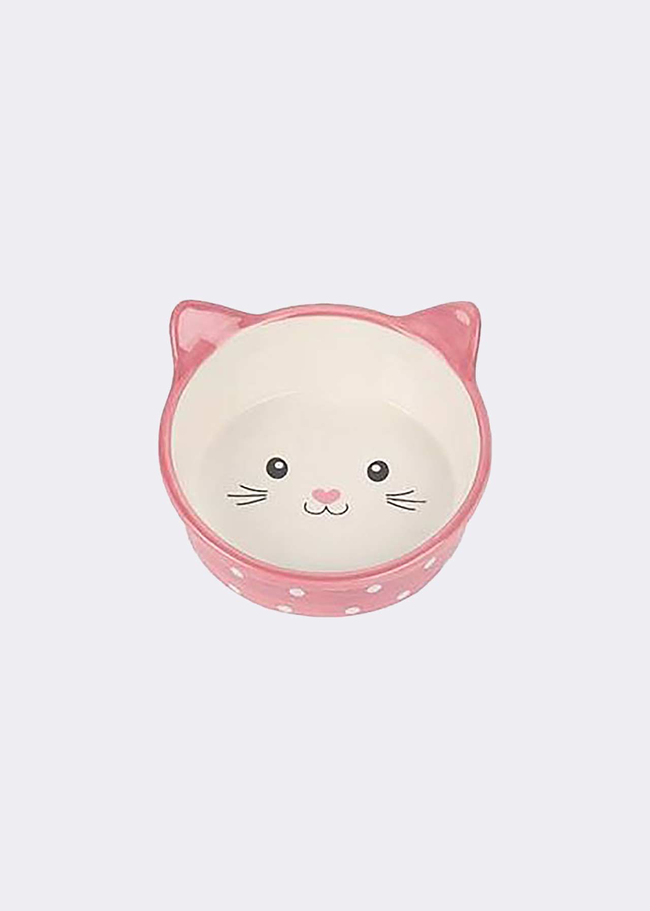 Happy Pet Polka Cat Bowl Pink