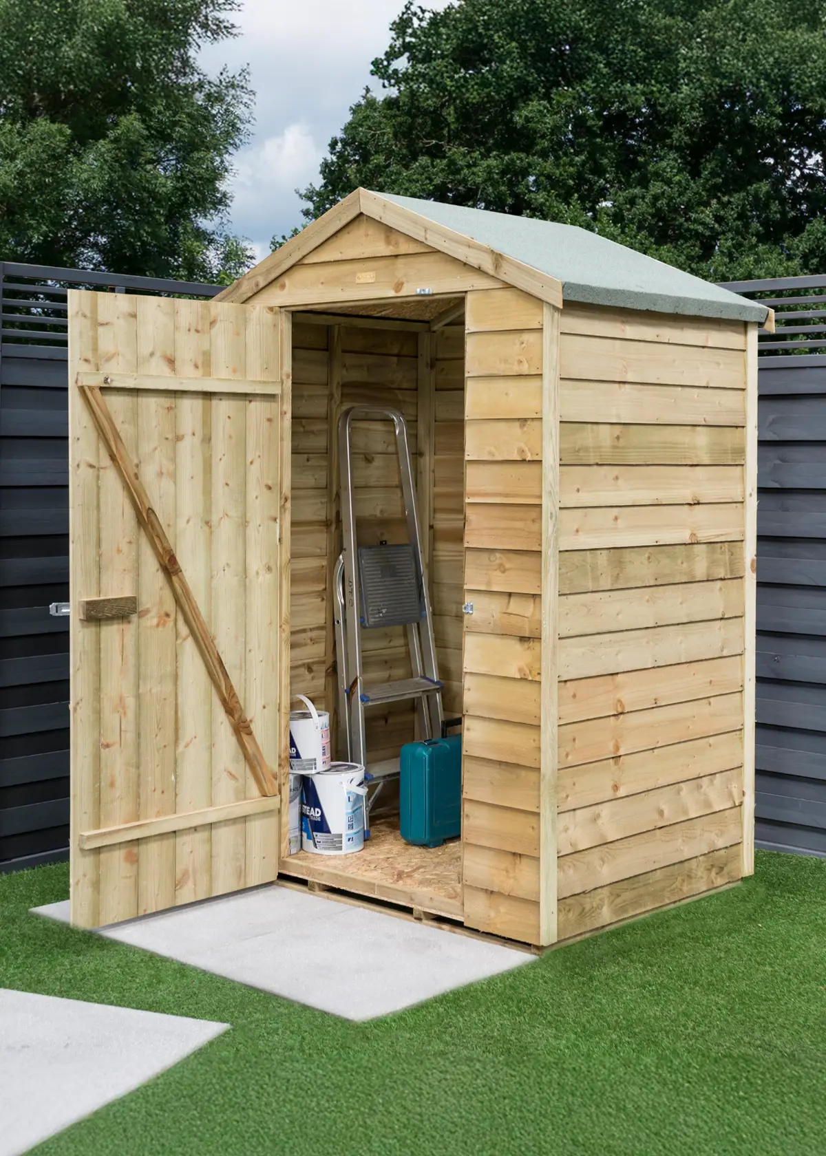 A photo of 4x3 Overlap Shed