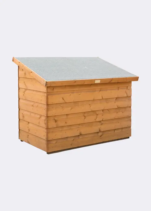 A photo of Shiplap Wooden Patio Storage Chest