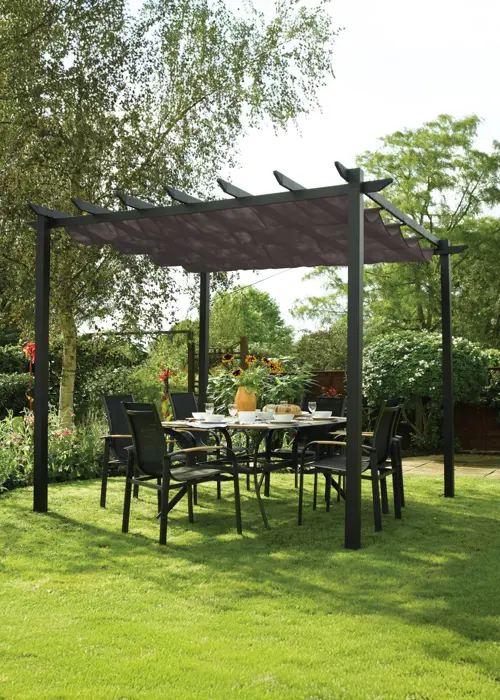 A photo of Latina 3x3 Grey Canopy