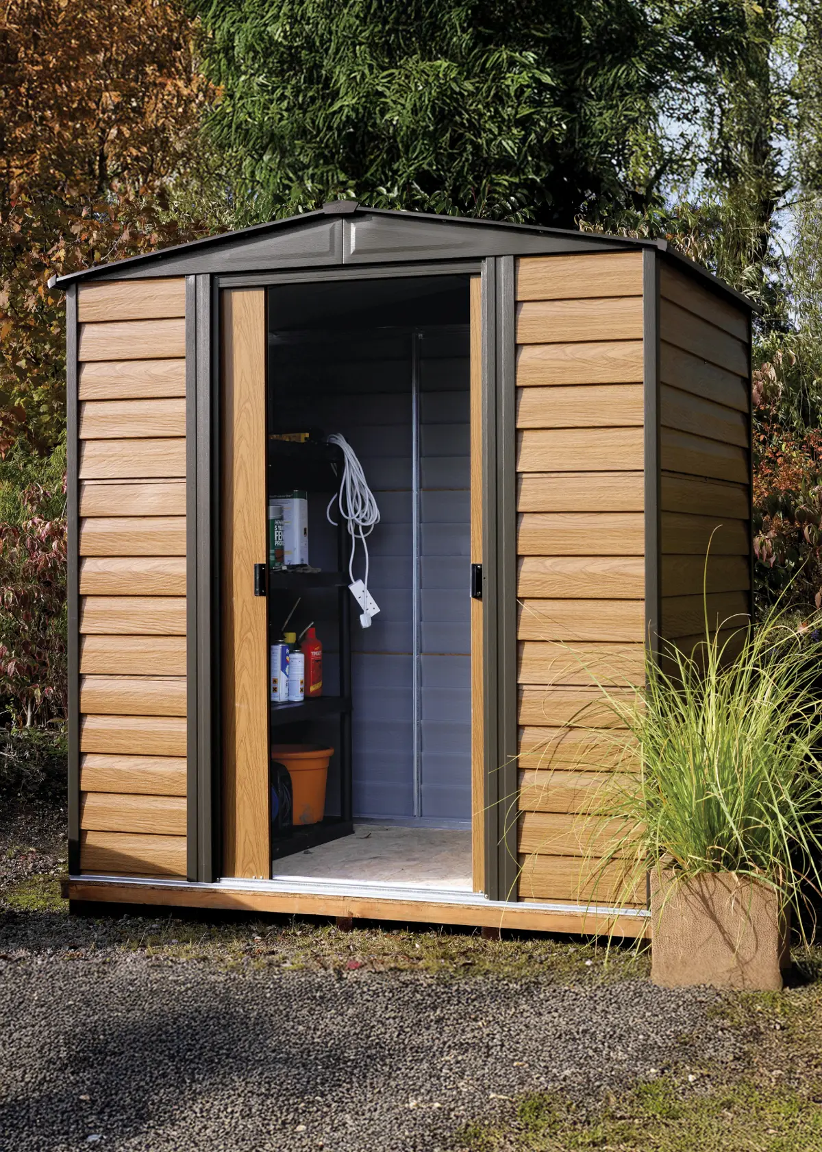 A photo of 6x5 Woodvale Metal Apex Shed