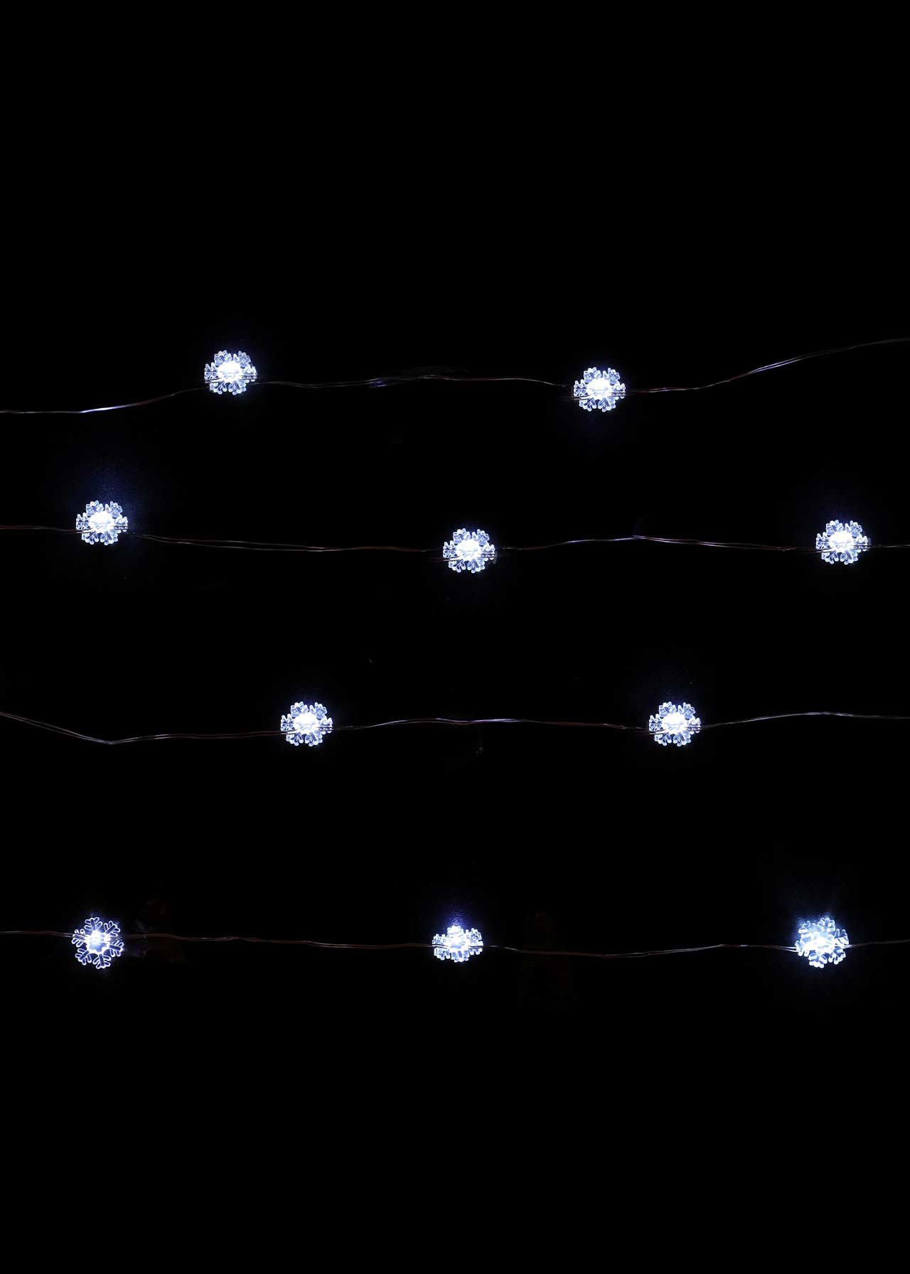 40 LED Snowflake Wire Light 4m
