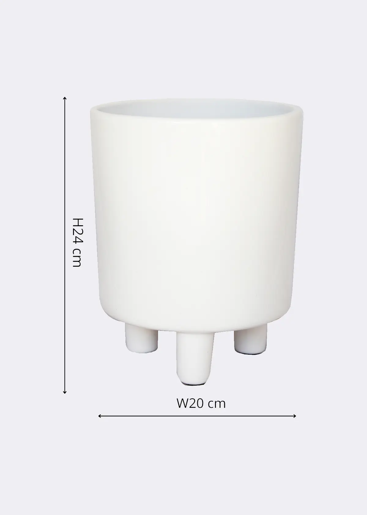 A photo of Pisa White Planter 20cm