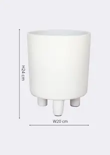 Pisa White Planter 20cm