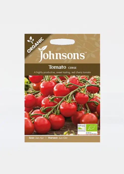 A photo of Org Tomato Cerise Seeds