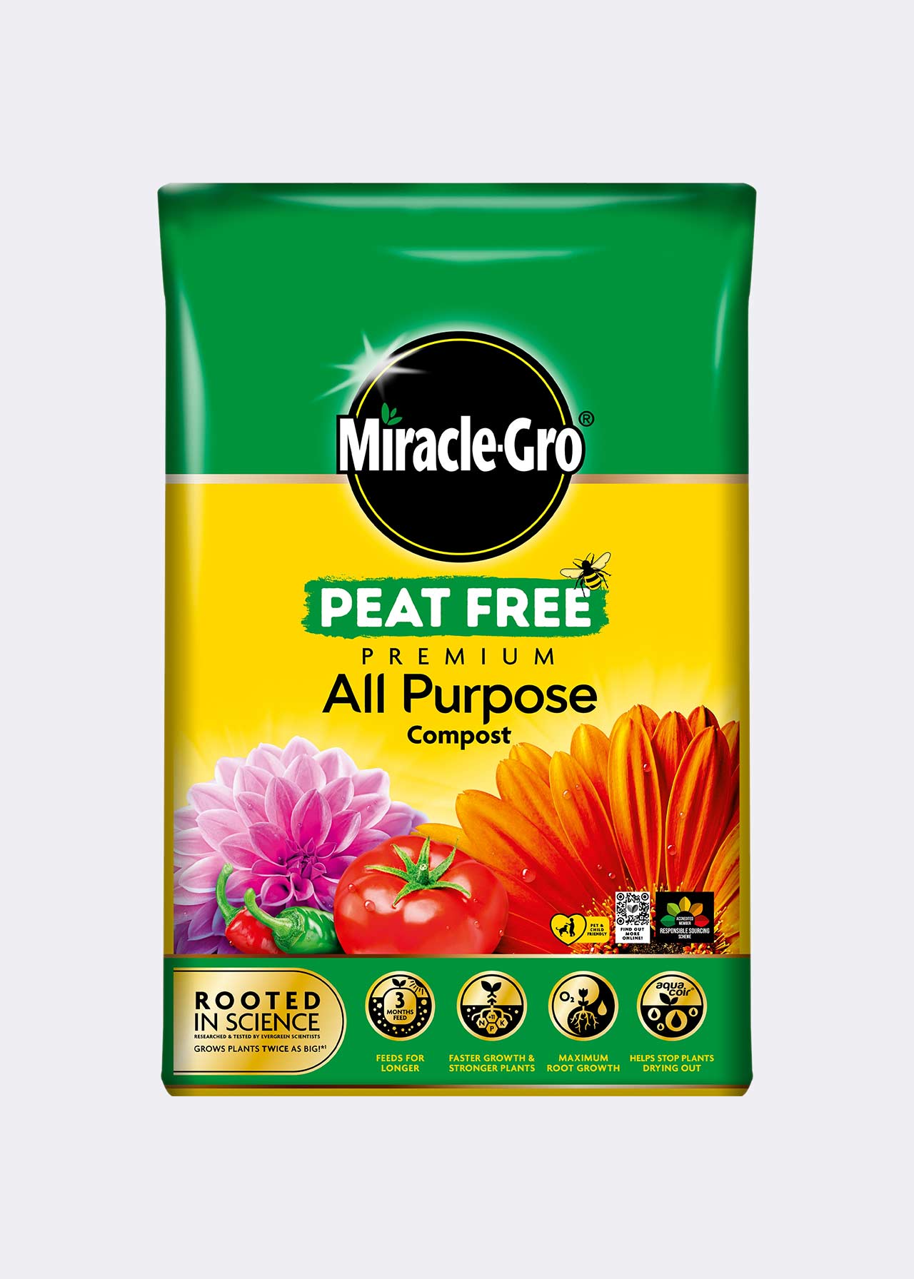 40L Miracle Gro All Purpose Peat Free Compost
