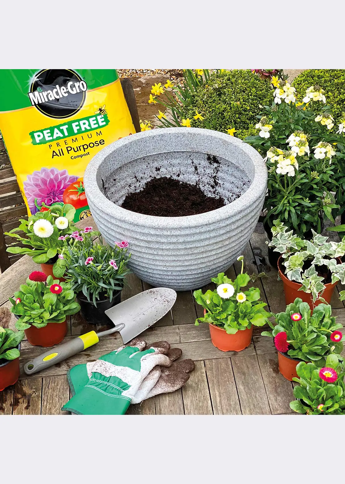 A photo of 40L Miracle Gro All Purpose Peat Free Compost