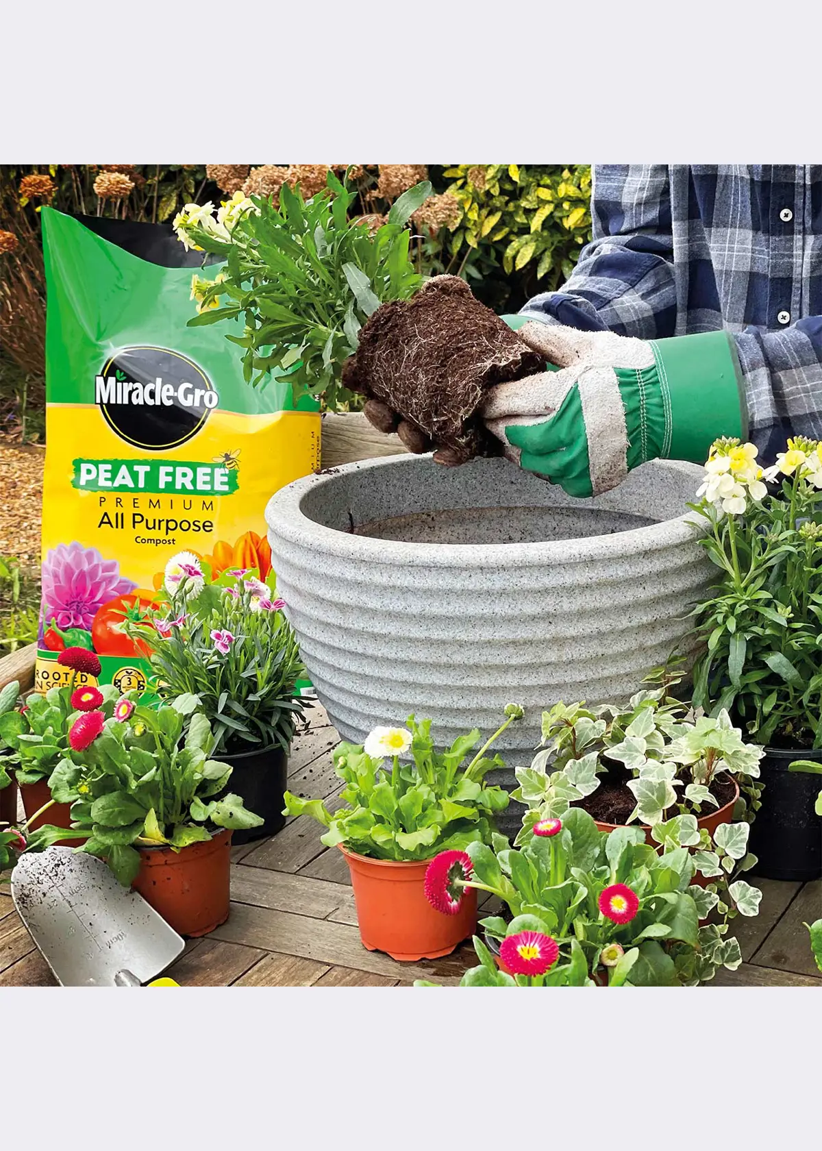 A photo of 40L Miracle Gro All Purpose Peat Free Compost