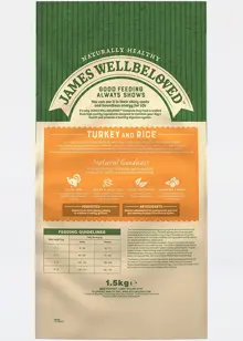 James Wellbeloved Small Senior Turkey & Rice 1.5kg