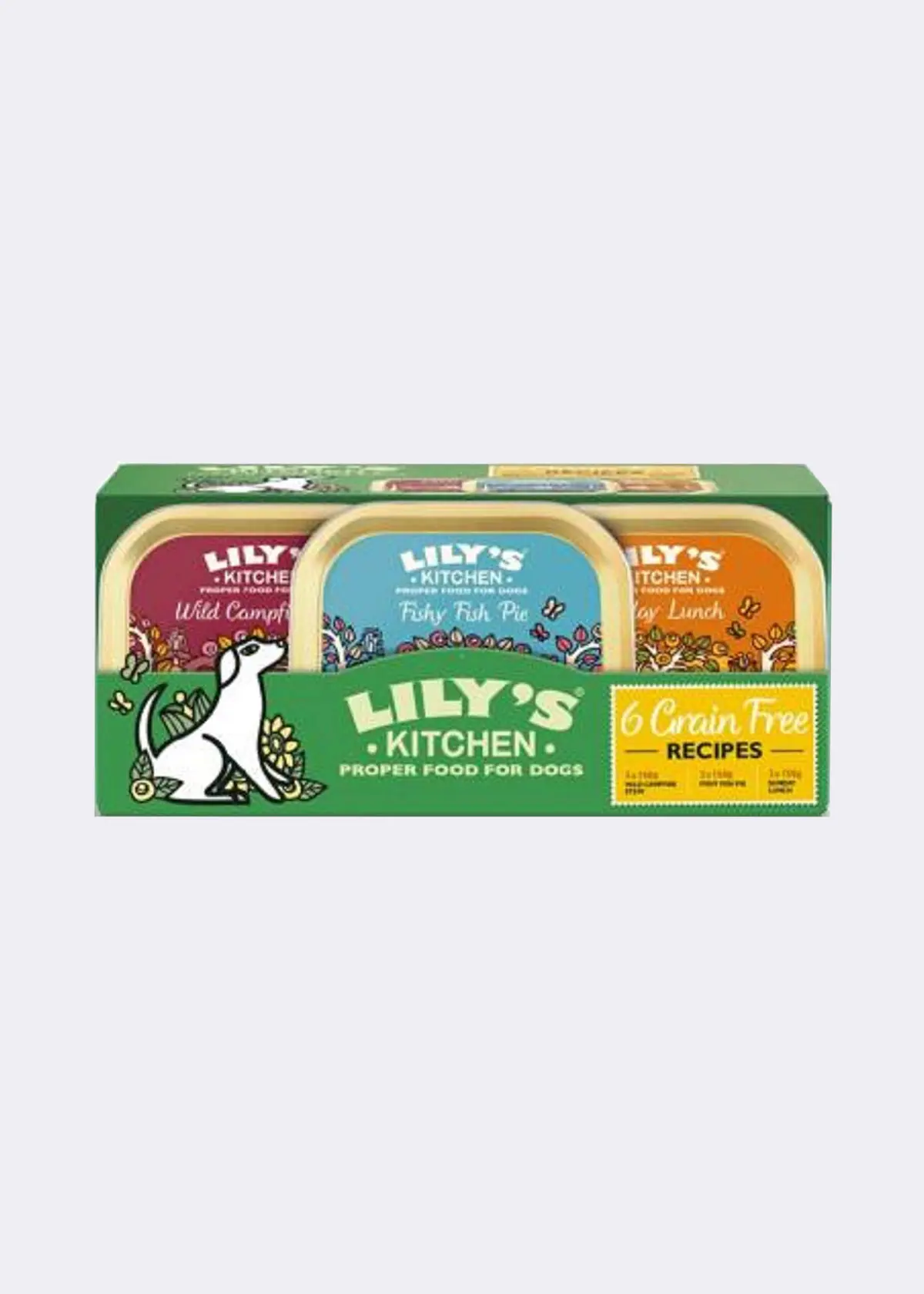 A photo of Lily's Kitchen Grain-free Dinners Trays Multipack x 150g