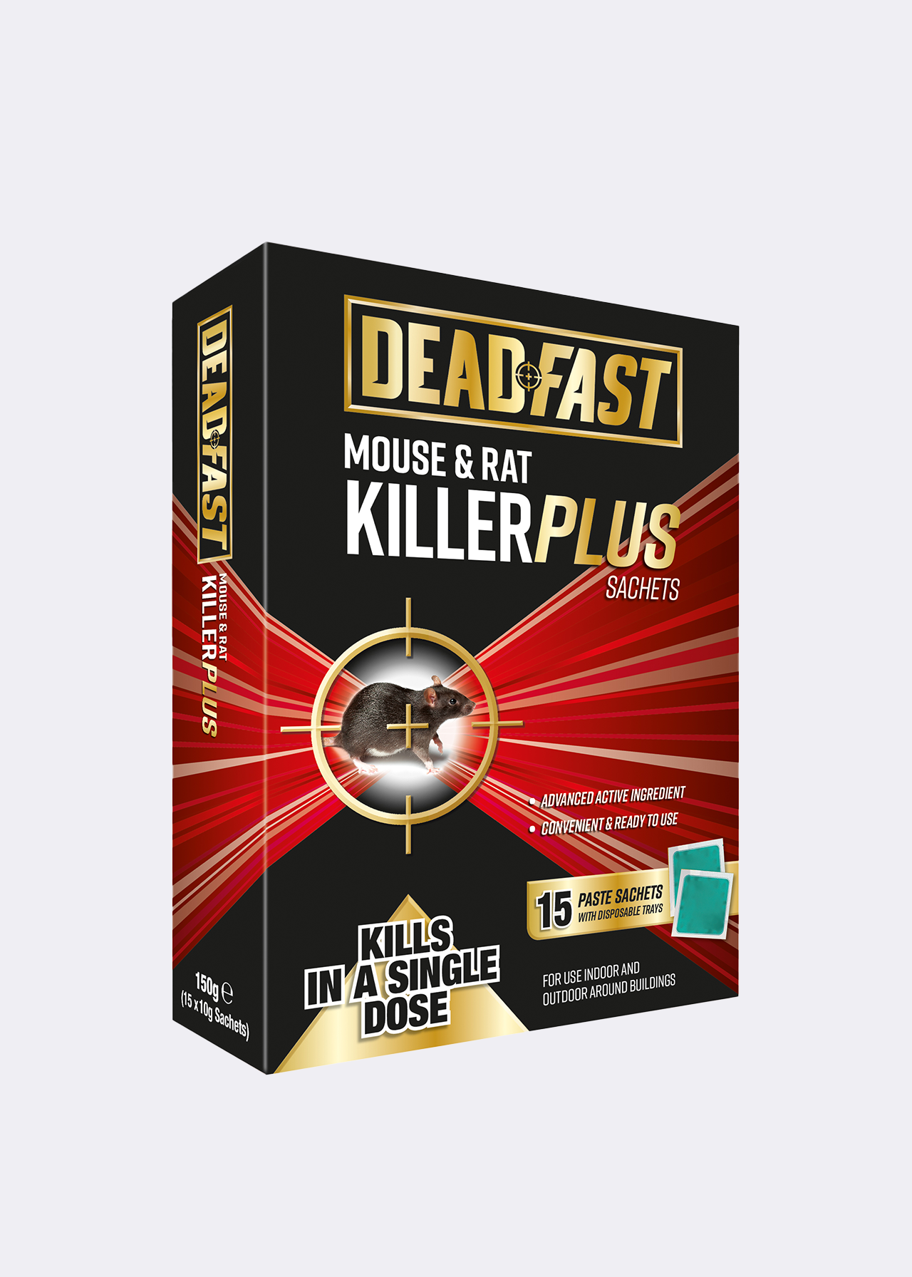 Deadfast Mouse and Rat Killer Plus 15 Sachets