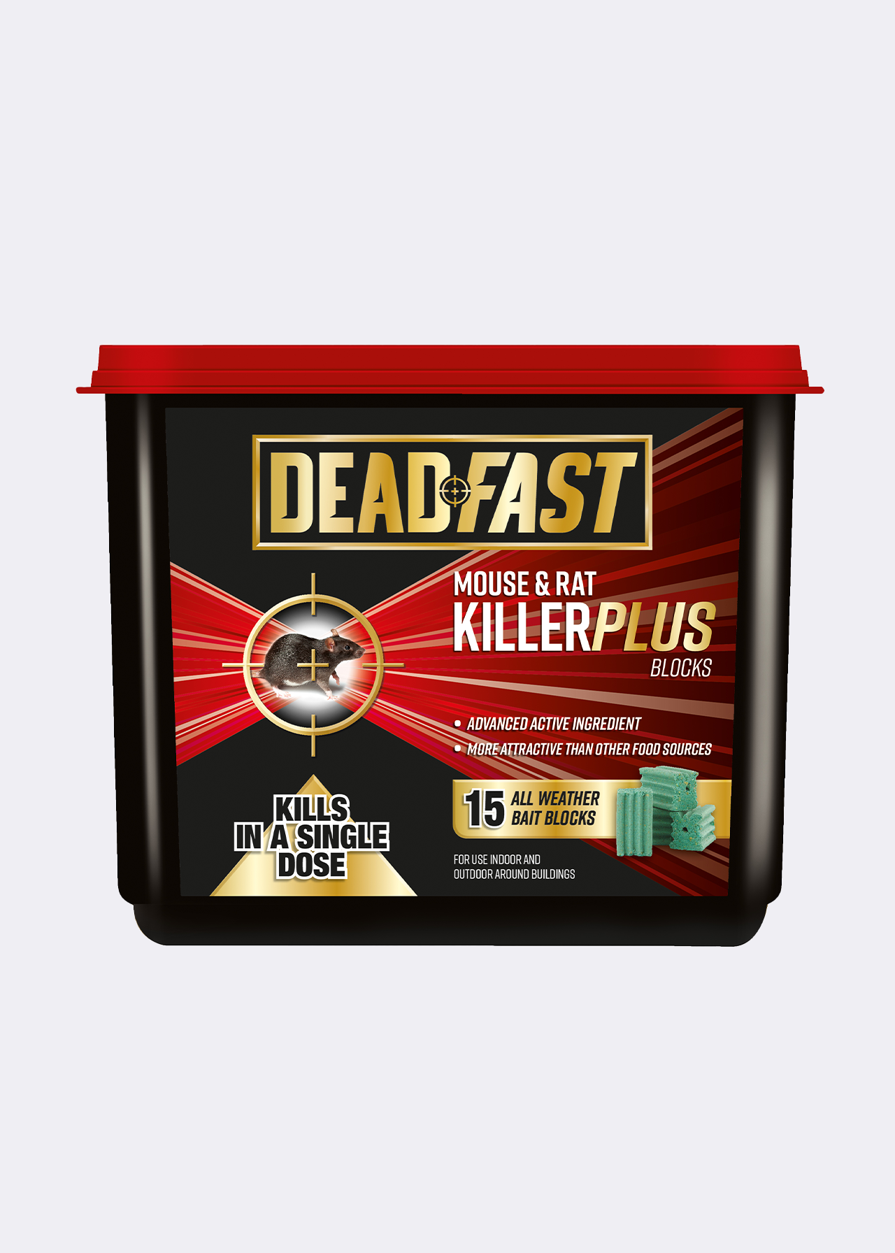 Deadfast Mouse and Rat Killer Plus 15 Block