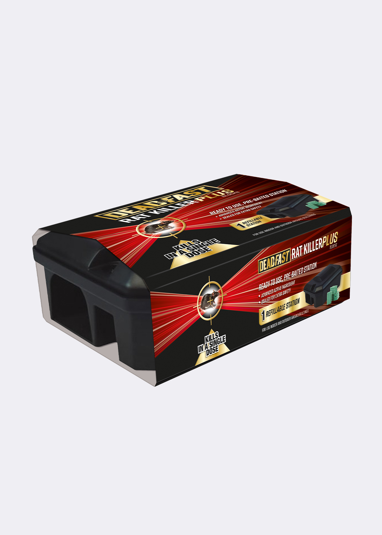 Deadfast Rat Killer Plus Blocks Bait Station