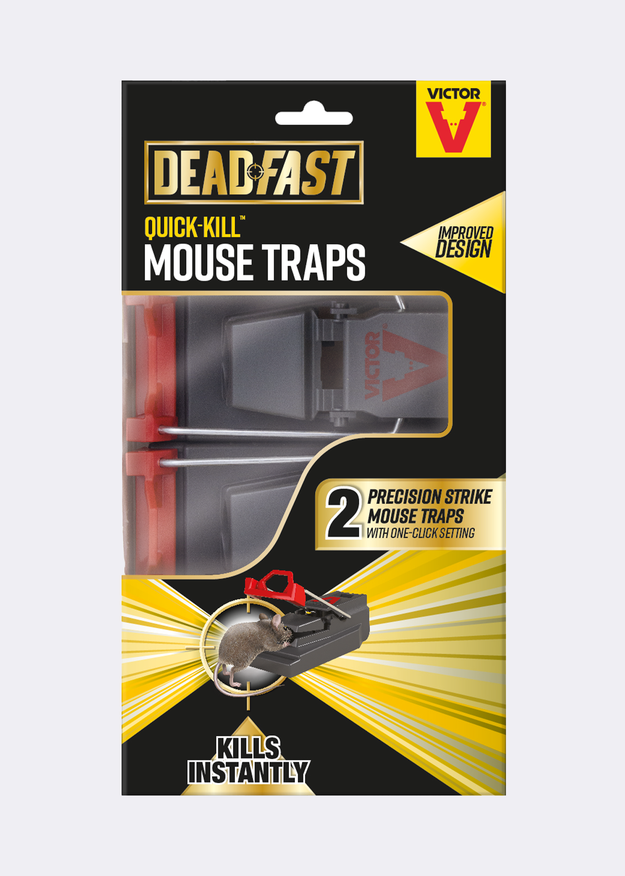 Pack of 2 Deadfast Quick Kill Mouse Traps