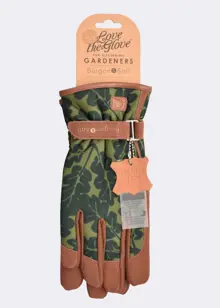 Love The Glove Oak Leaf Gardening Gloves S/M Moss