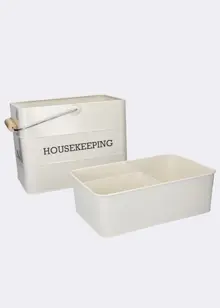 Housekeeping Box 33 x 21 x 26 cm Cream