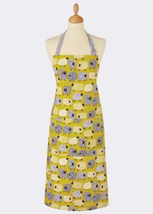 Dotty Sheep Apron Yellow