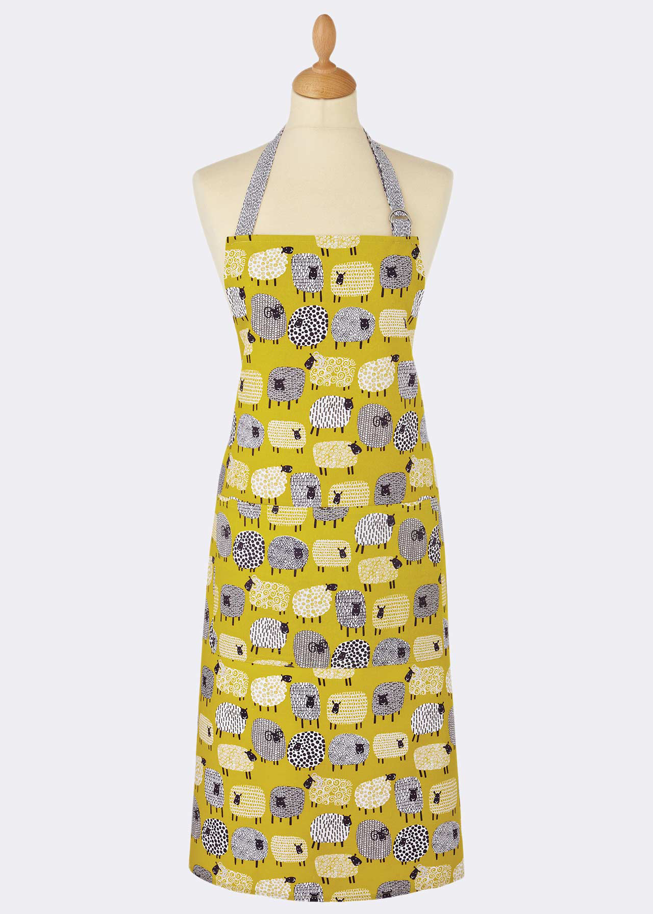 Dotty Sheep Apron Yellow