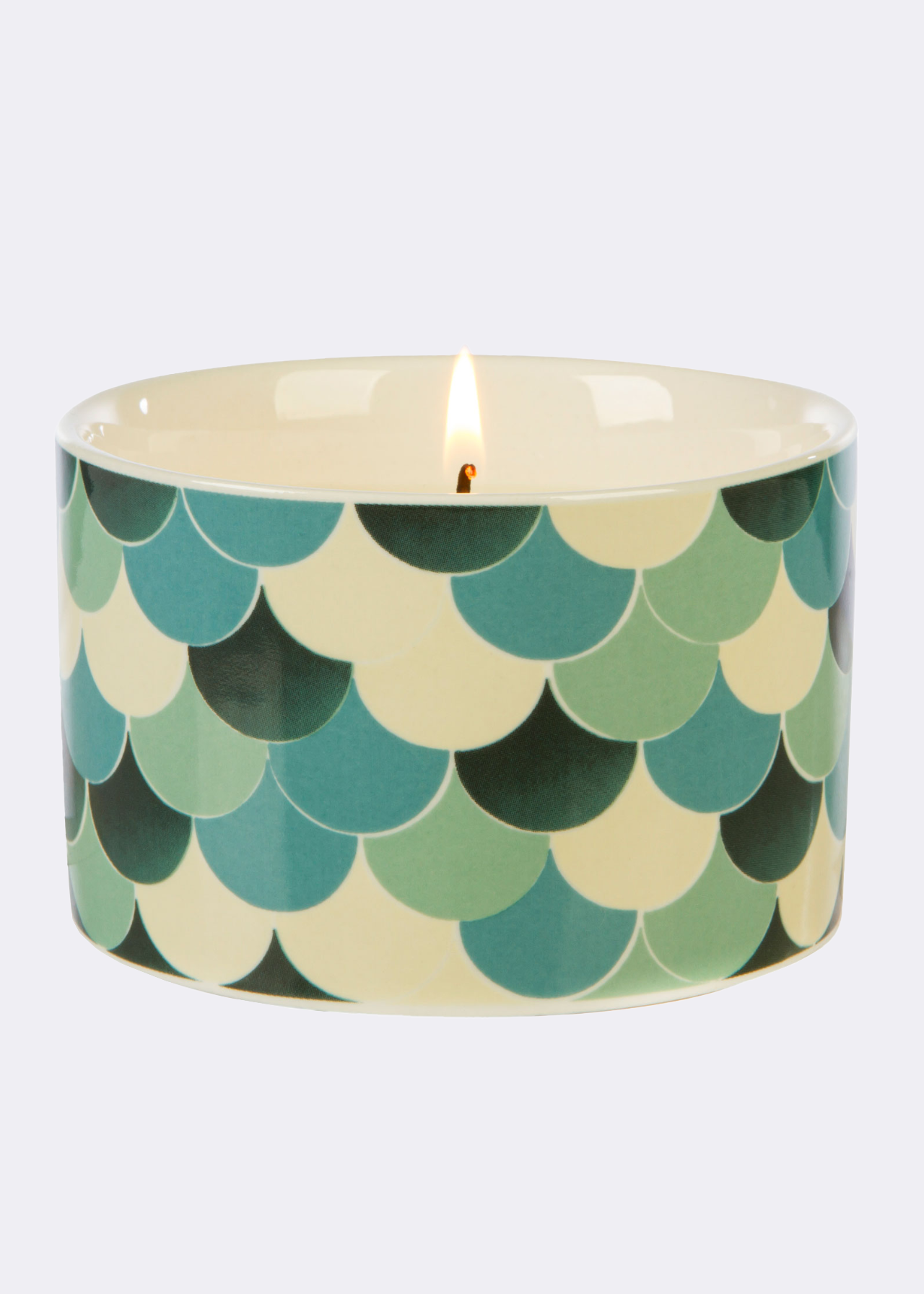 Green Tea & Bergamot Medium Ceramic Candle