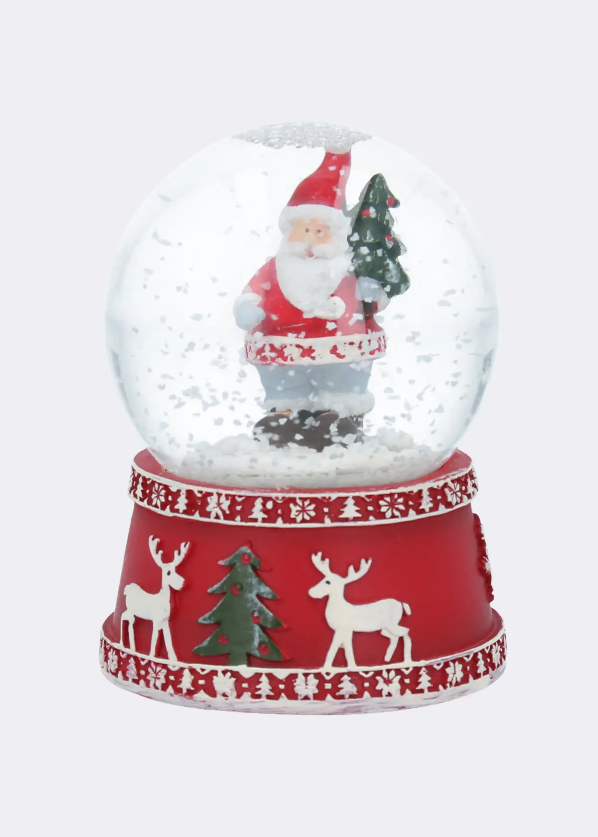 A photo of Classic Santa Dome Snow Globe 7cm