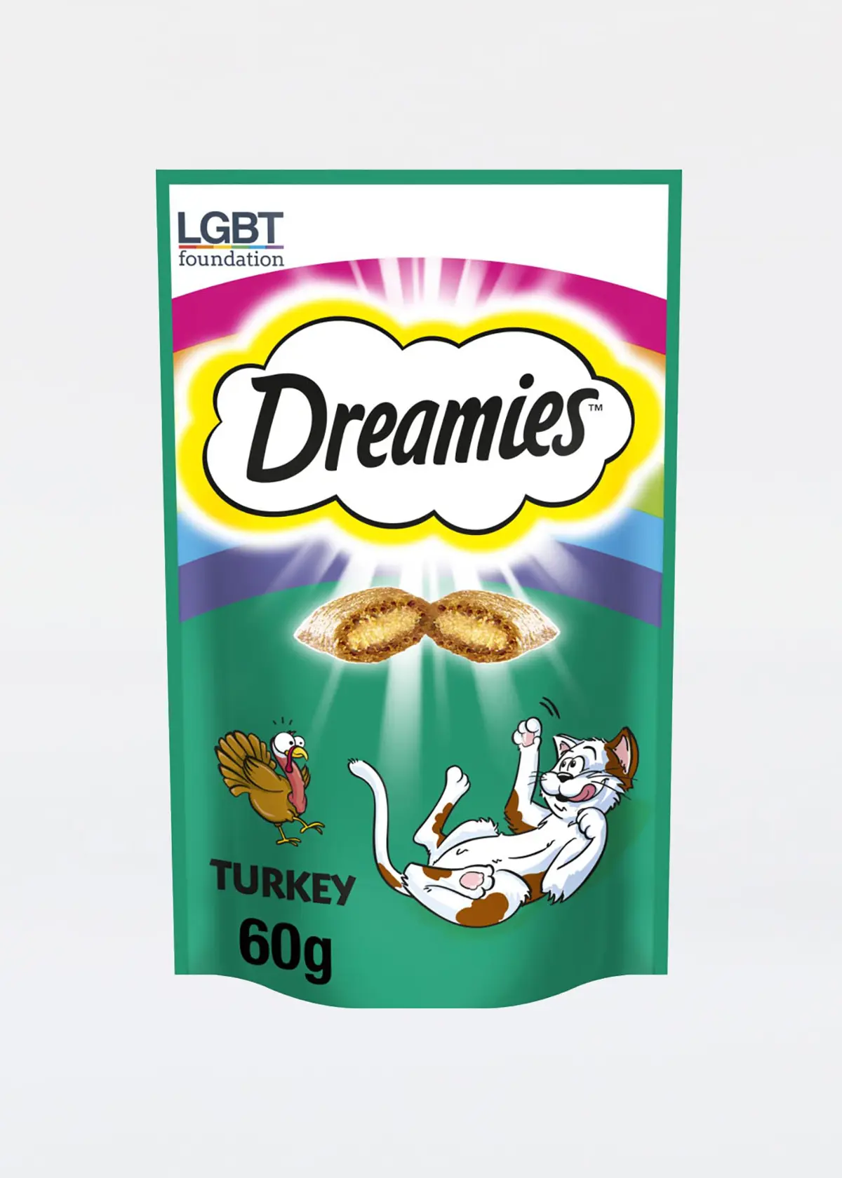 A photo of Dreamies Turkey Treats 60g