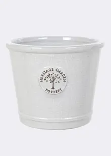 Edwardian Crackle Glaze Pot 32cm White