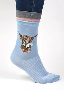 Cow Bamboo Socks Wrendale Designs