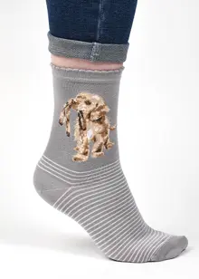 Dog Bamboo Socks Wrendale Designs