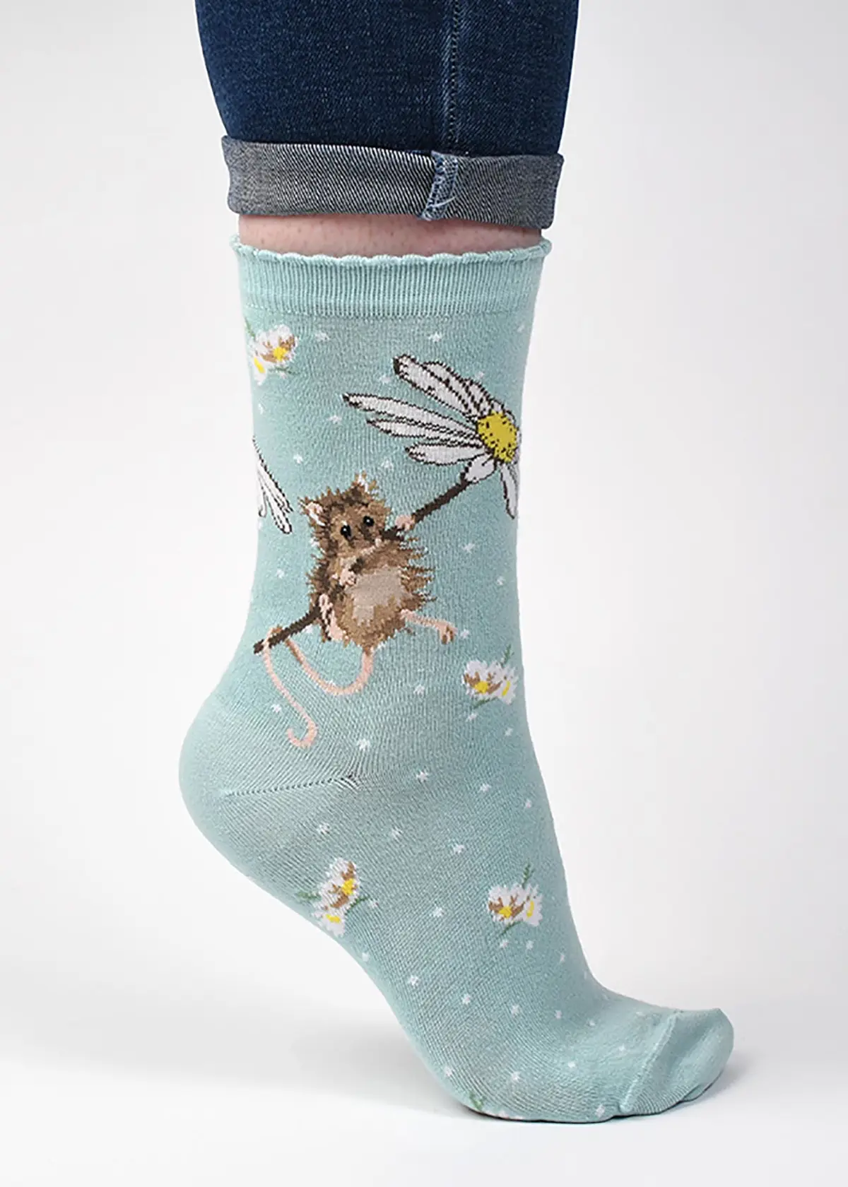 A photo of Mouse Bamboo Socks Wrendale Designs