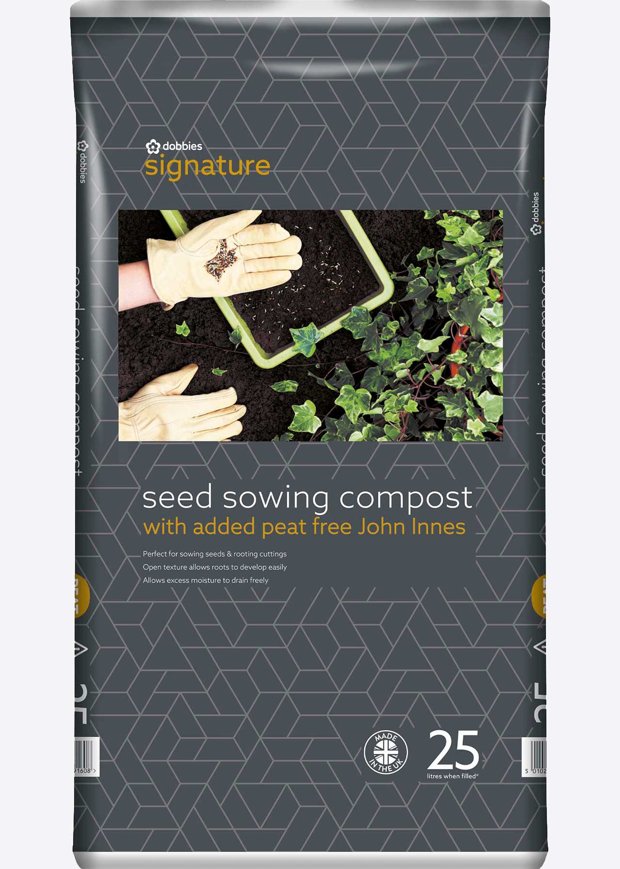 25L Dobbies Peat Free Seed Sowing Compost +JI