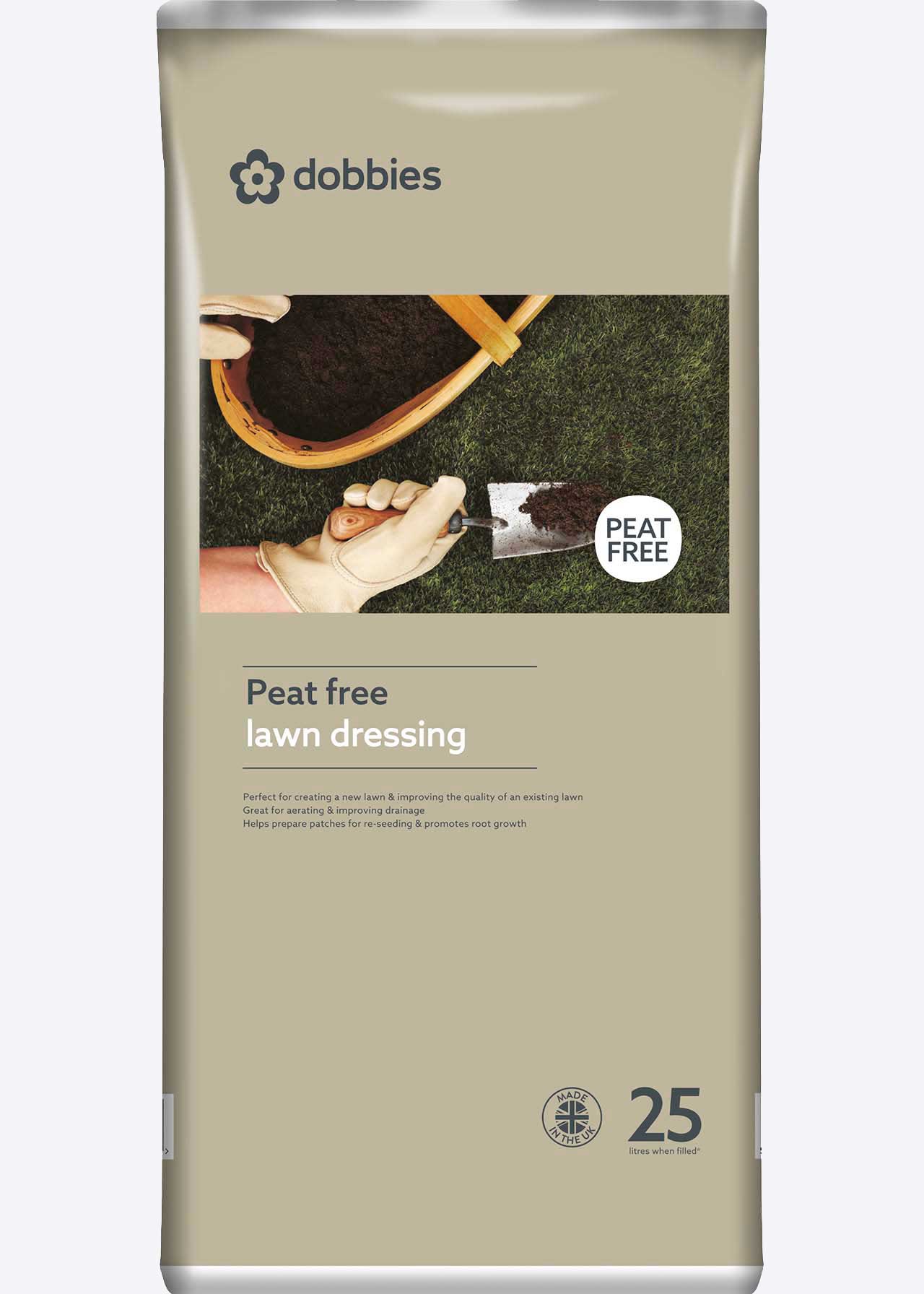 25L Dobbies Peat Free Lawn Dressing