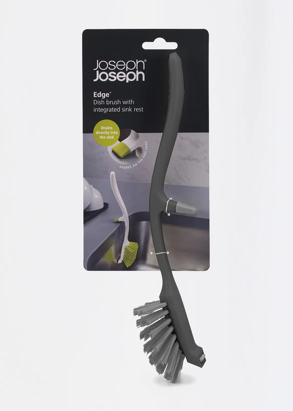 A photo of Edge Dish Brush Grey