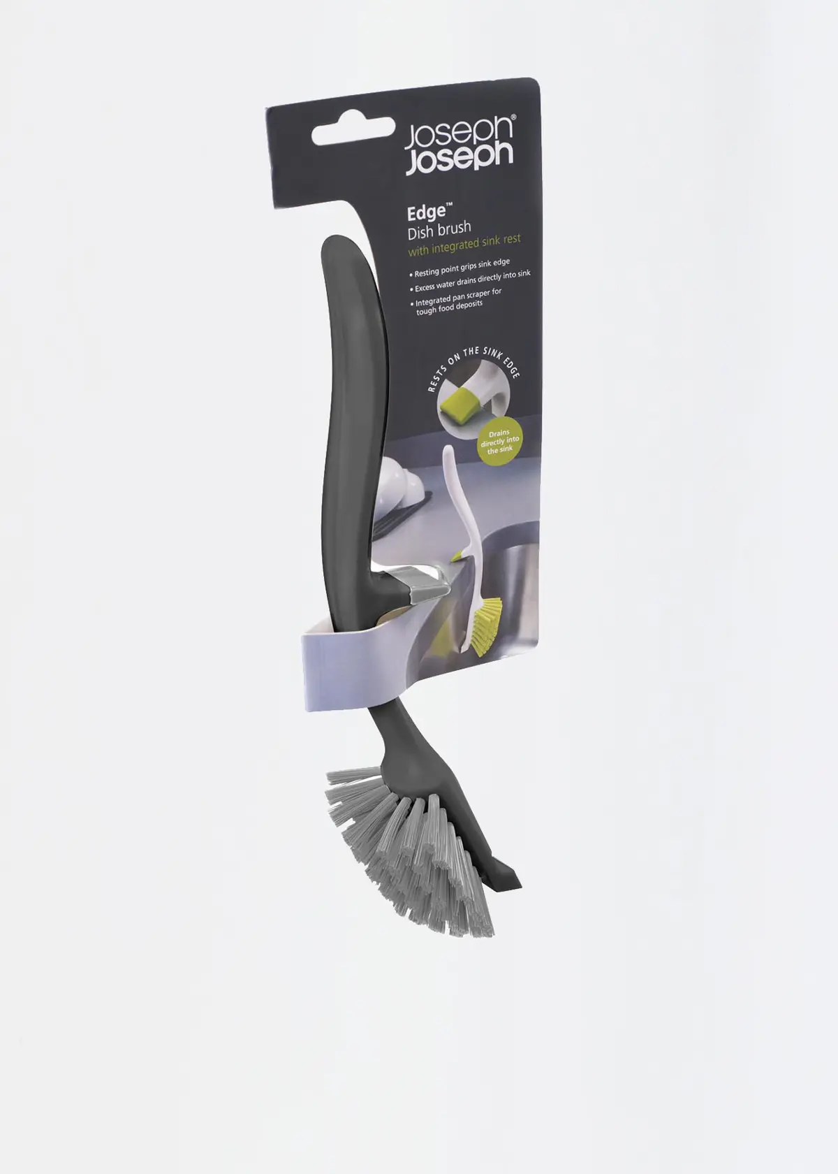 A photo of Edge Dish Brush Grey