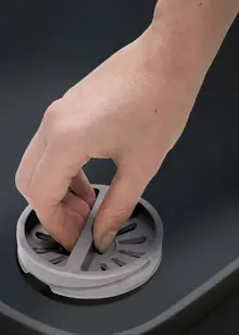 Wash & Drain Bowl Grey