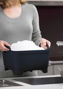 Wash & Drain Bowl Grey