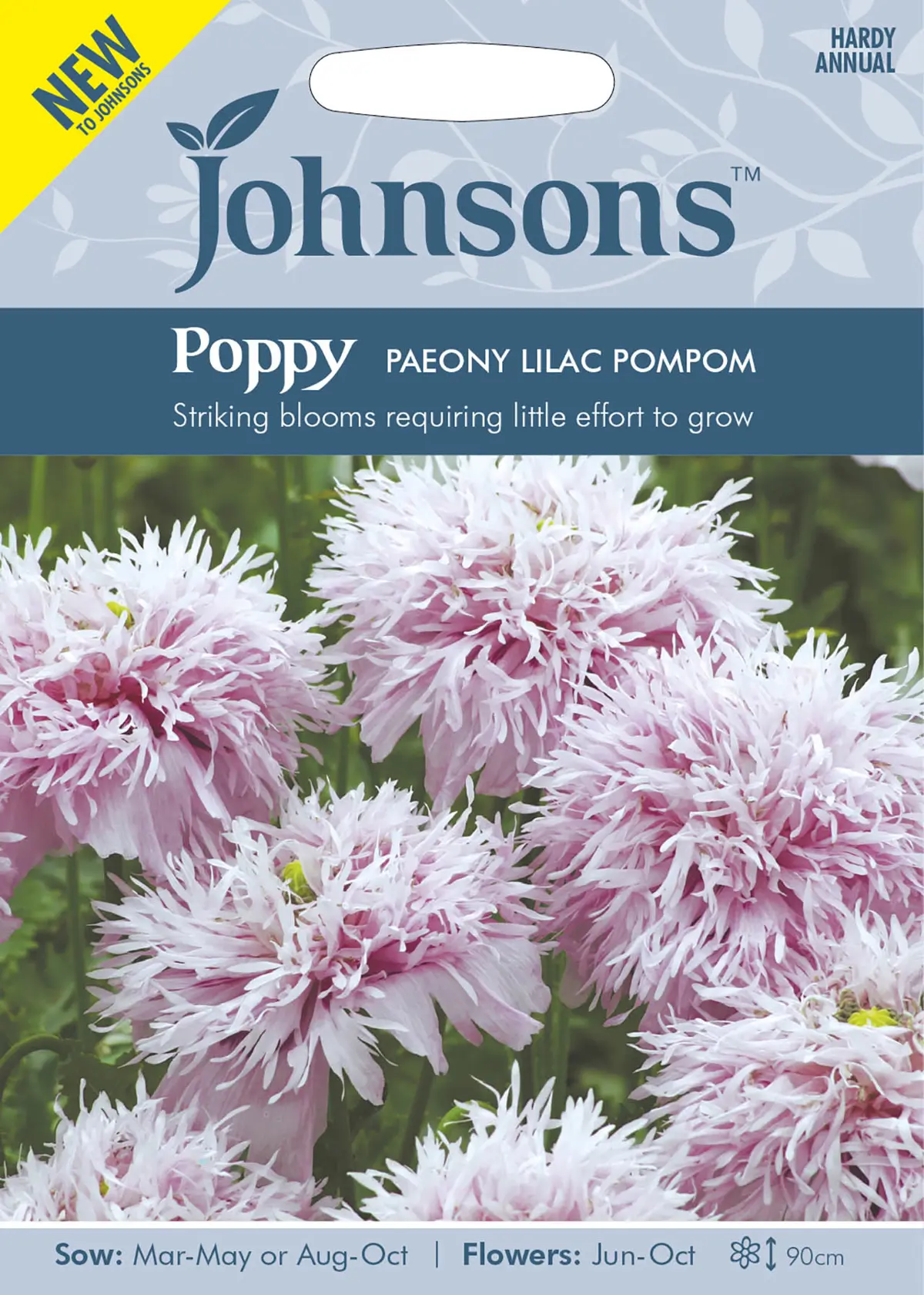 Poppy Paeony Lilac Pompom Seeds