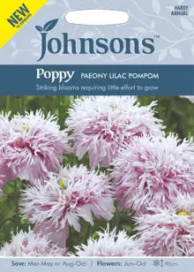 Poppy Paeony Lilac Pompom Seeds