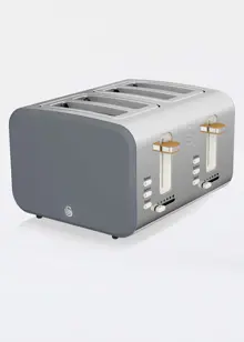 4 Slice Nordic Toaster Grey